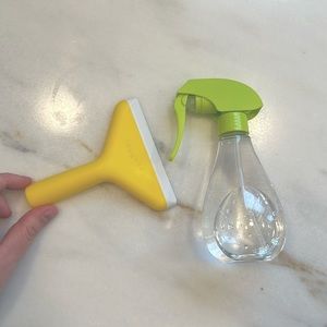 Lovevery Squeaky Clean Squeegee and spray bottle